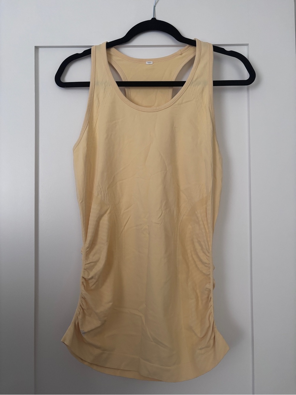 Athleta Sleeveless Ruched Tank Top - Butter Yellow